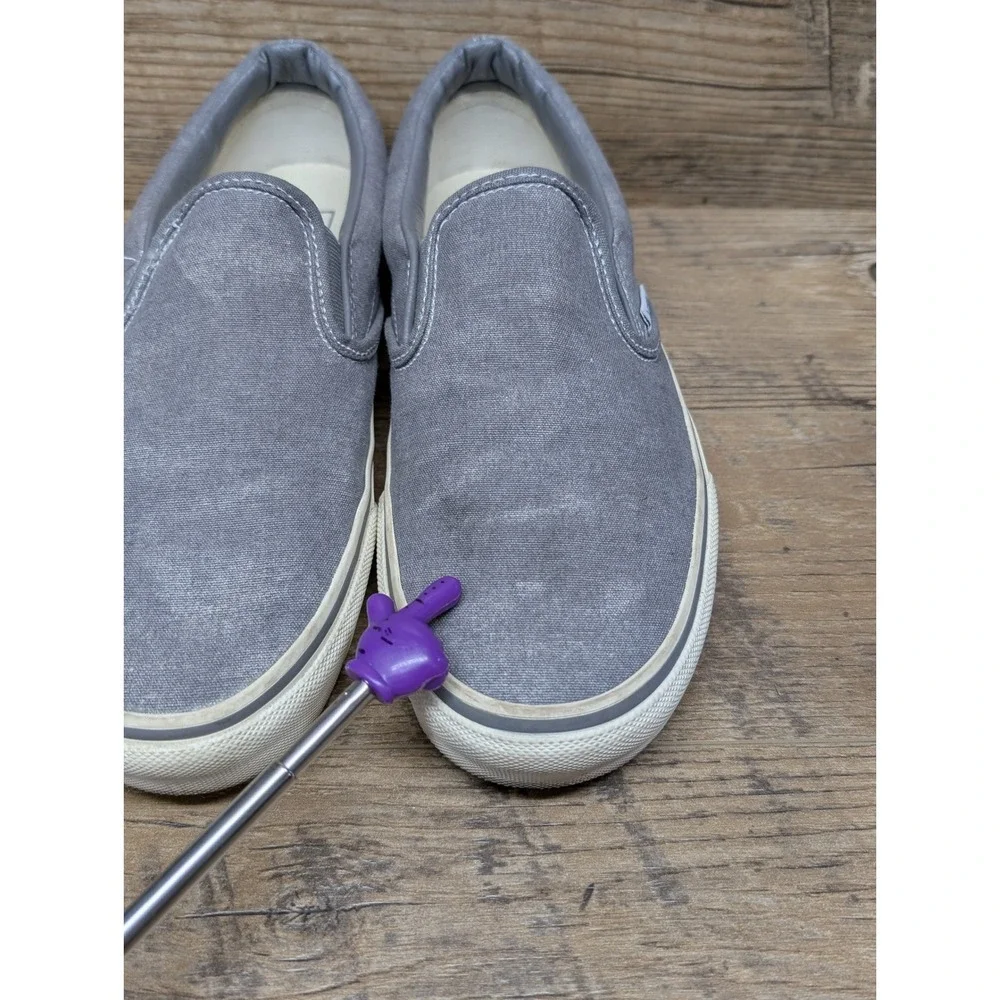 Vans Classic Slip-On Skate Shoes Unisex Size 9.5W / 8M‎ Gray Casual Style